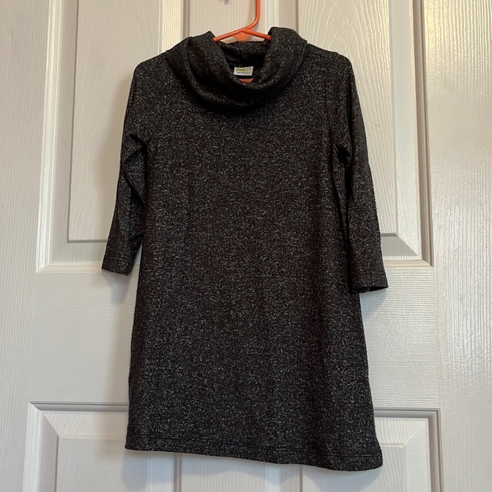 Toddler Cowl Neck LS Dress